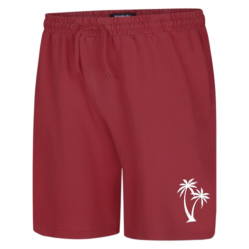 Bigdude Washed Look Shorts Crimson Red